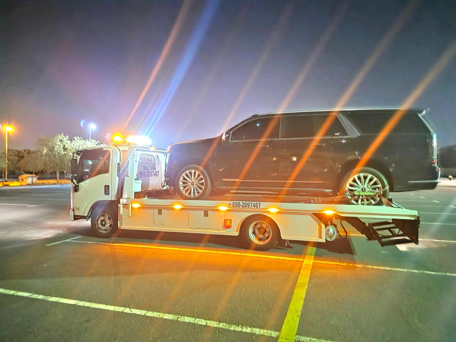 Emergency car recovery Dubai highway